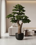 ⁦Premium Bonsai Tree with Natural Preserved Trunk & Artificial Foliage (Without Pot)⁩ - الصورة ⁦2⁩