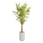 Bamboo 160 CM + Pot (Luna White)